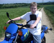 Kris auf der Yamaha
