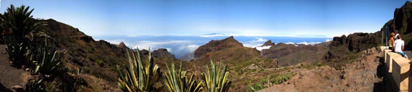Panoramablick auf la Gomera und la Palma